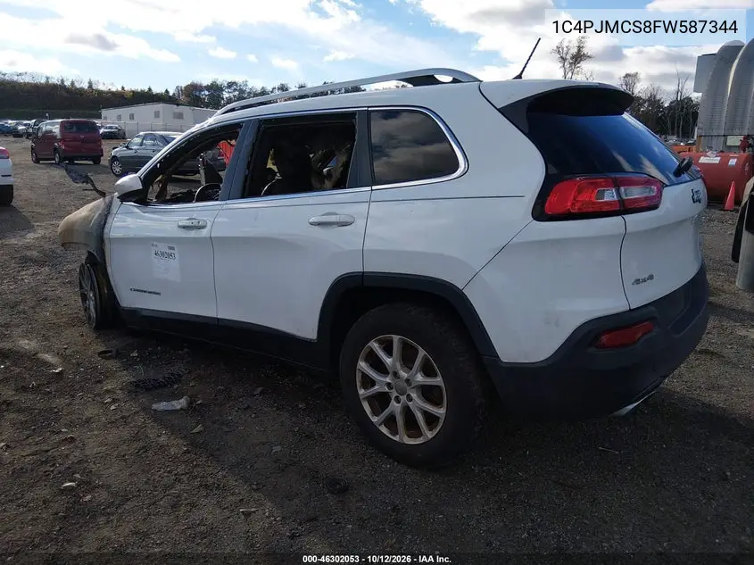 2015 JEEP CHEROKEE VIN 1C4PJMCS8FW587344 — фото 3