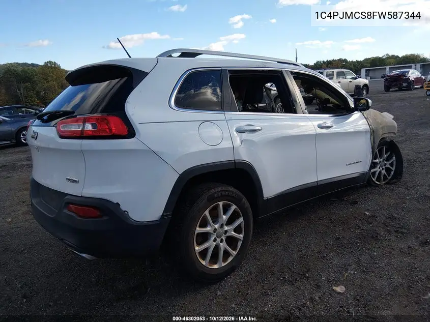 2015 JEEP CHEROKEE VIN 1C4PJMCS8FW587344 — фото 4