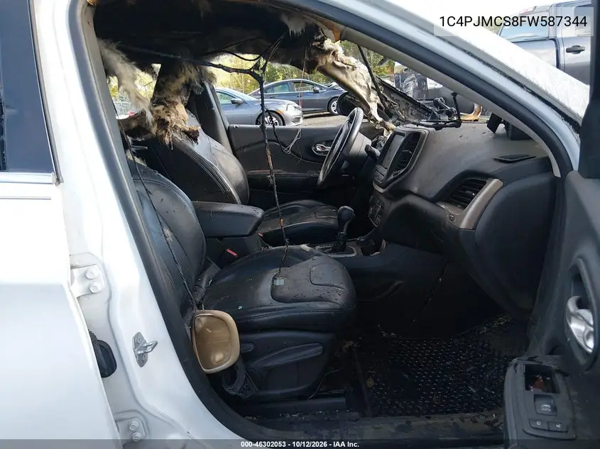 2015 JEEP CHEROKEE VIN 1C4PJMCS8FW587344 — фото 5