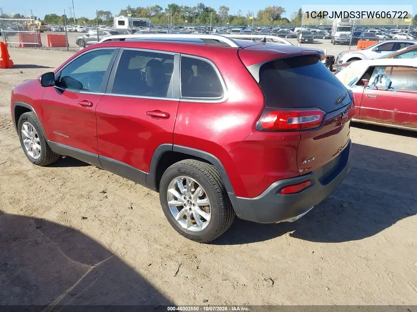 2015 JEEP CHEROKEE VIN 1C4PJMDS3FW606722 — фото 3