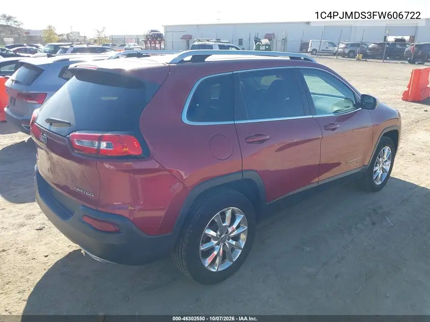 2015 JEEP CHEROKEE VIN 1C4PJMDS3FW606722 — фото 4