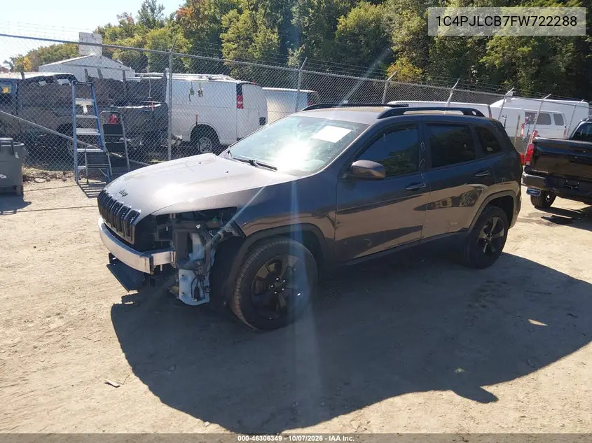 2015 JEEP CHEROKEE VIN 1C4PJLCB7FW722288 — фото 2