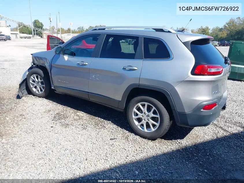 2015 JEEP CHEROKEE VIN 1C4PJMCS6FW726922 — фото 3