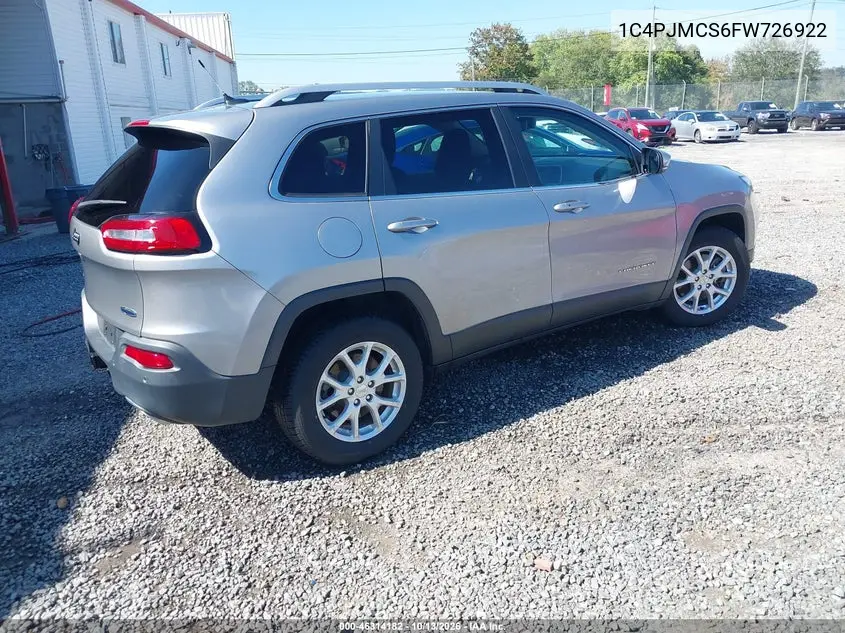 2015 JEEP CHEROKEE VIN 1C4PJMCS6FW726922 — фото 4