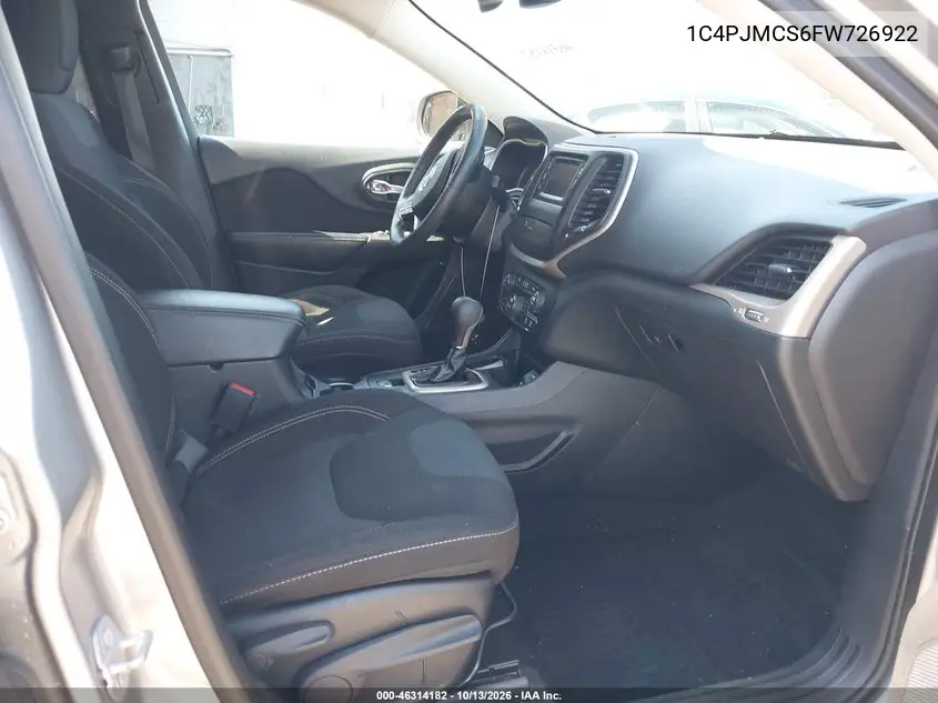 2015 JEEP CHEROKEE VIN 1C4PJMCS6FW726922 — фото 5