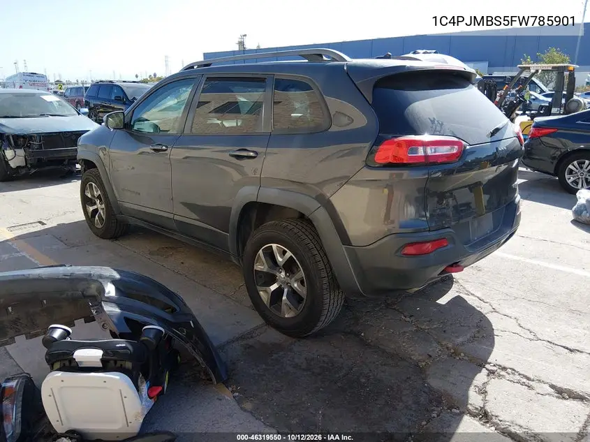 2015 JEEP CHEROKEE VIN 1C4PJMBS5FW785901 — фото 3