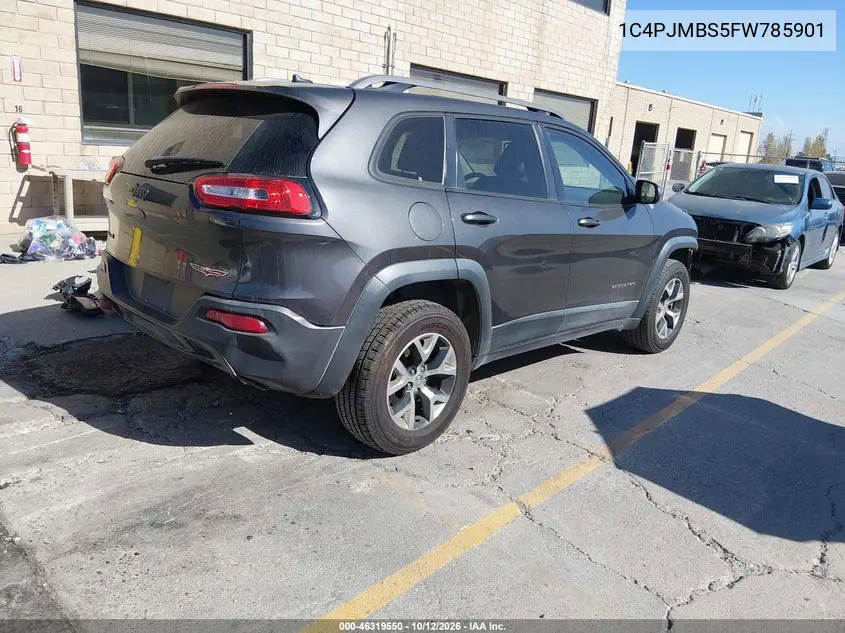 2015 JEEP CHEROKEE VIN 1C4PJMBS5FW785901 — фото 4
