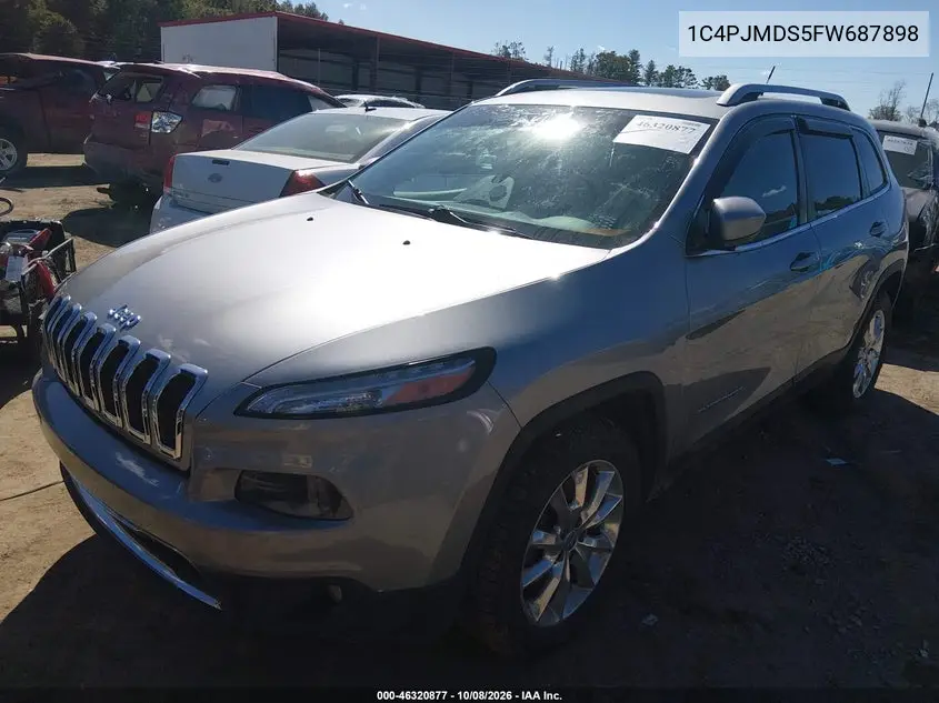 2015 JEEP CHEROKEE VIN 1C4PJMDS5FW687898 — фото 2