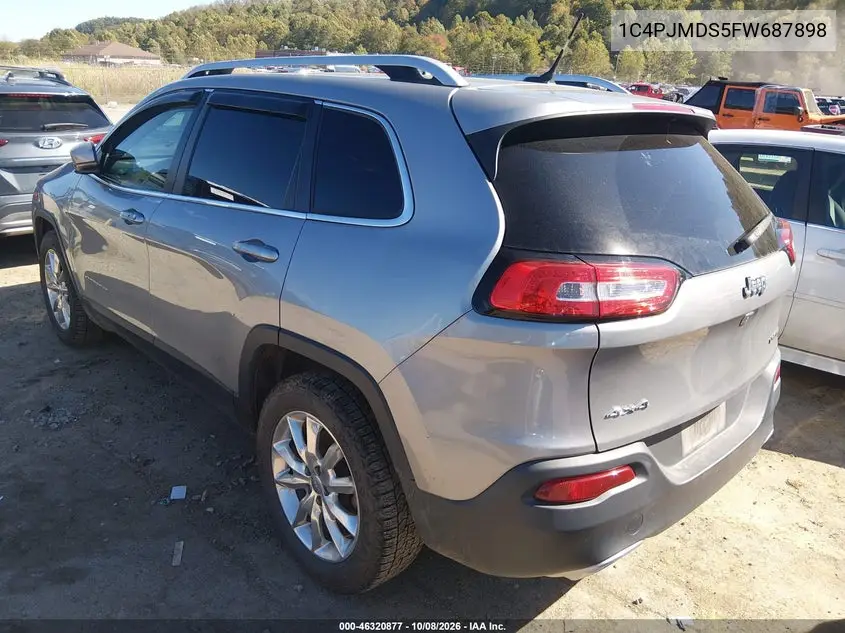 2015 JEEP CHEROKEE VIN 1C4PJMDS5FW687898 — фото 3