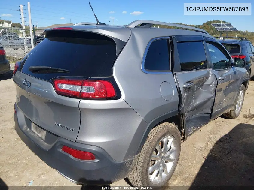 2015 JEEP CHEROKEE VIN 1C4PJMDS5FW687898 — фото 4