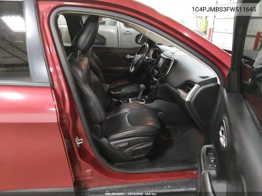 2015 JEEP CHEROKEE VIN 1C4PJMBS3FW511645 — фото 5