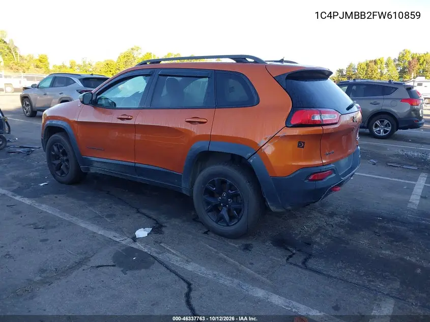 2015 JEEP CHEROKEE VIN 1C4PJMBB2FW610859 — фото 3
