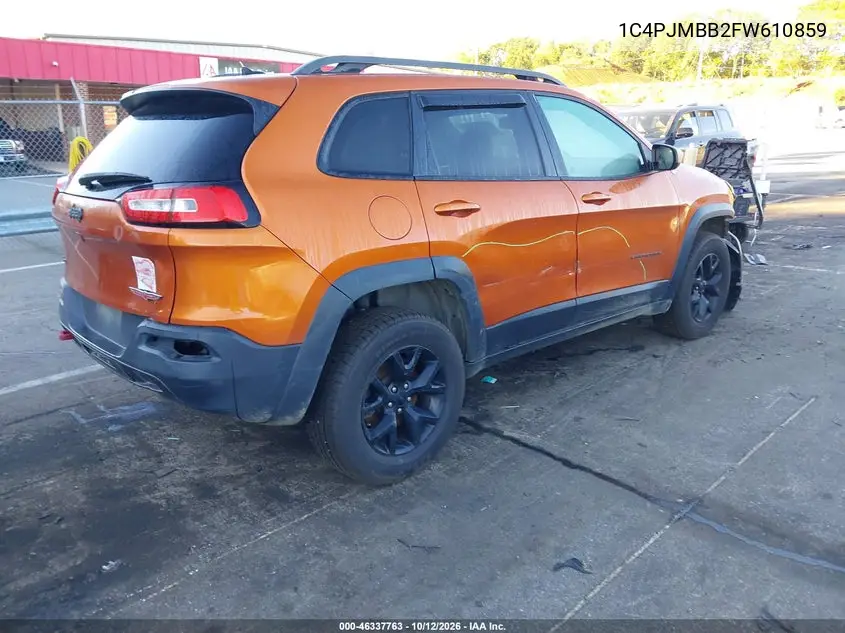 2015 JEEP CHEROKEE VIN 1C4PJMBB2FW610859 — фото 4