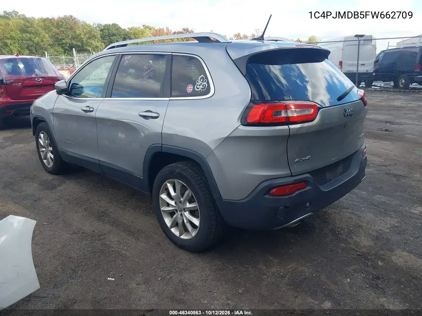 2015 JEEP CHEROKEE VIN 1C4PJMDB5FW662709 — фото 3