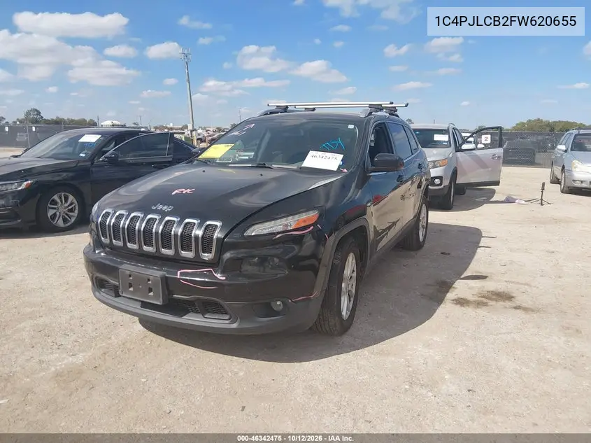 2015 JEEP CHEROKEE VIN 1C4PJLCB2FW620655 — фото 2