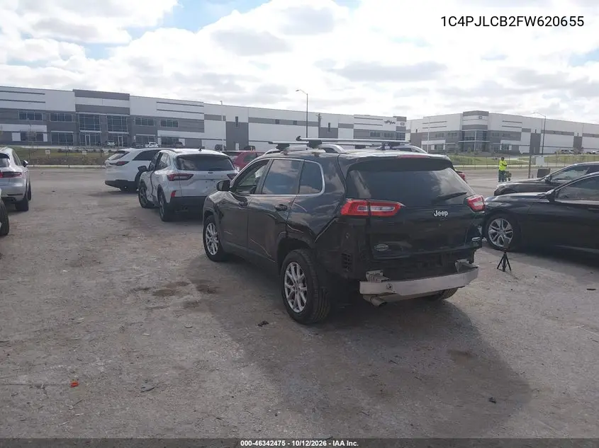 2015 JEEP CHEROKEE VIN 1C4PJLCB2FW620655 — фото 3