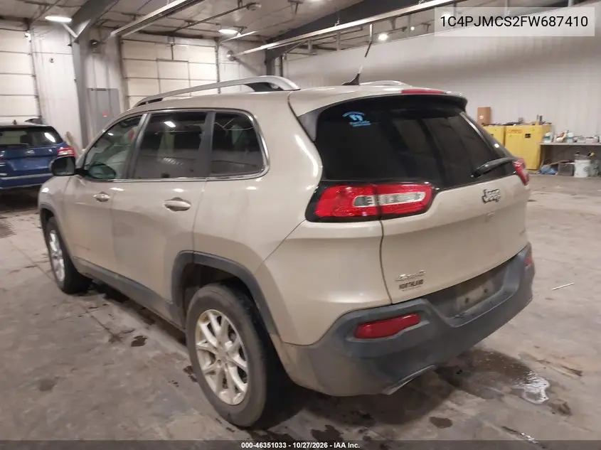 2015 JEEP CHEROKEE VIN 1C4PJMCS2FW687410 — фото 3
