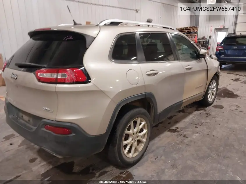 2015 JEEP CHEROKEE VIN 1C4PJMCS2FW687410 — фото 4