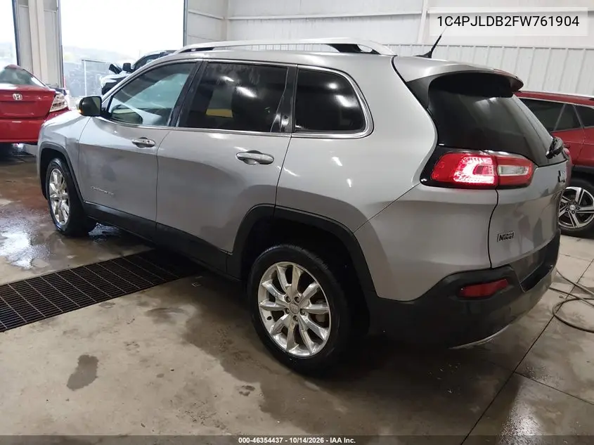 2015 JEEP CHEROKEE VIN 1C4PJLDB2FW761904 — фото 3