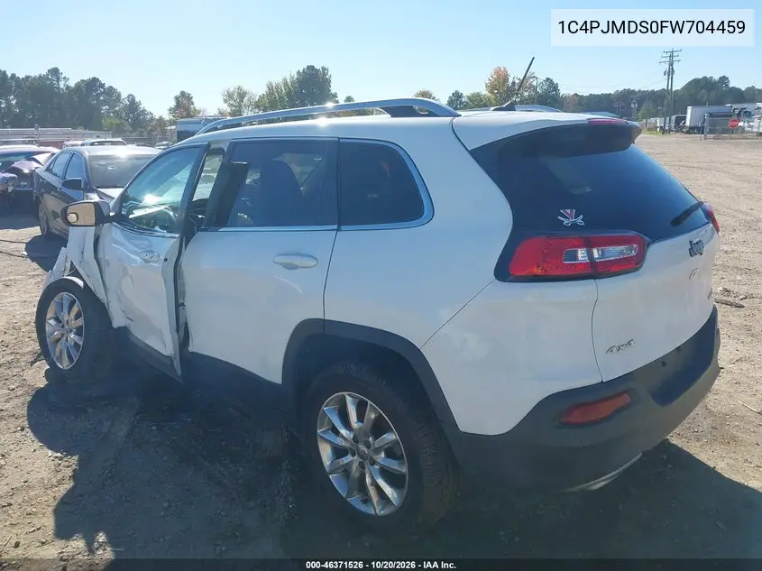 2015 JEEP CHEROKEE VIN 1C4PJMDS0FW704459 — фото 3