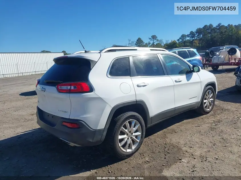 2015 JEEP CHEROKEE VIN 1C4PJMDS0FW704459 — фото 4