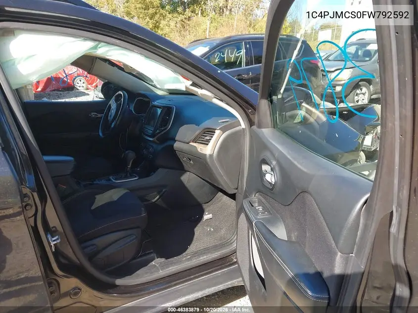 2015 JEEP CHEROKEE VIN 1C4PJMCS0FW792592 — фото 5