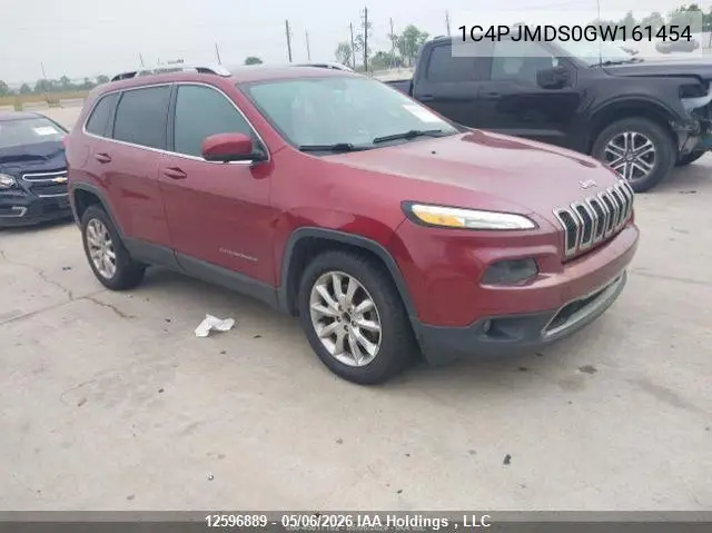 JEEP CHEROKEE 2016, VIN 1C4PJMDS0GW161454