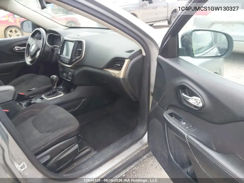 2016 JEEP CHEROKEE VIN 1C4PJMCS1GW130327 — фото 5