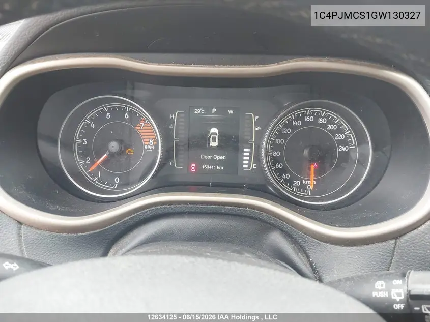 2016 JEEP CHEROKEE VIN 1C4PJMCS1GW130327 — фото 7