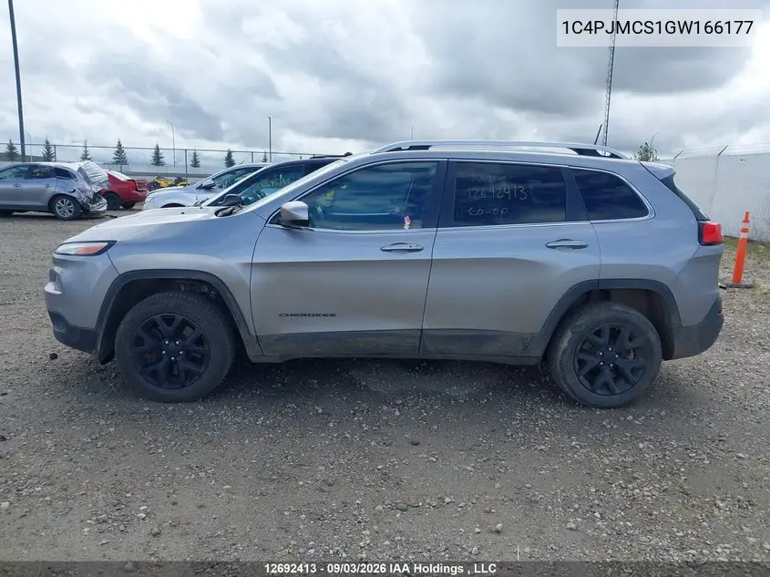 2016 JEEP CHEROKEE VIN 1C4PJMCS1GW166177 — фото 15