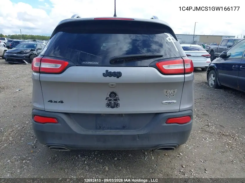 2016 JEEP CHEROKEE VIN 1C4PJMCS1GW166177 — фото 17