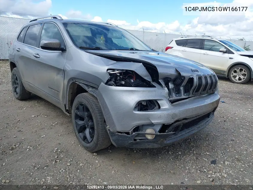 2016 JEEP CHEROKEE VIN 1C4PJMCS1GW166177 — фото 6