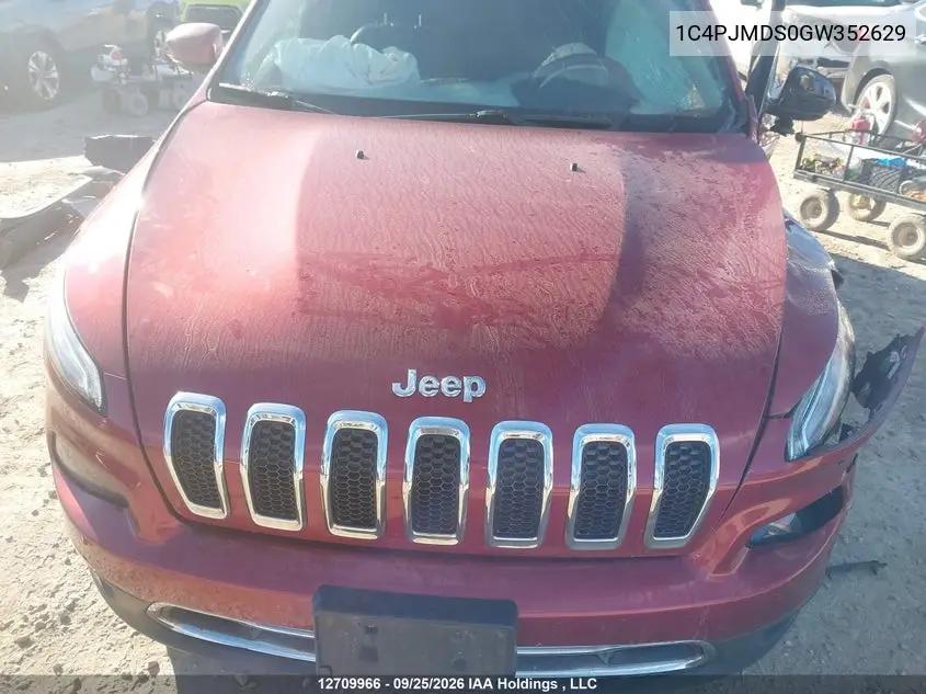 2016 JEEP CHEROKEE VIN 1C4PJMDS0GW352629 — фото 10