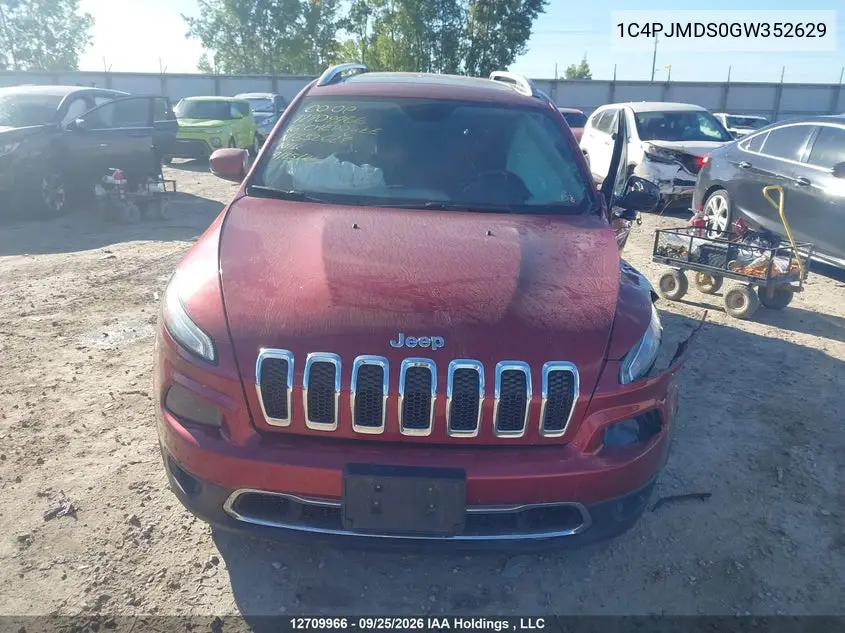 2016 JEEP CHEROKEE VIN 1C4PJMDS0GW352629 — фото 13