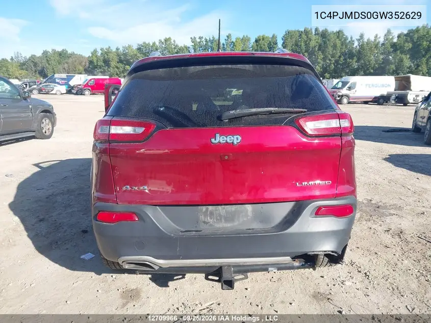 2016 JEEP CHEROKEE VIN 1C4PJMDS0GW352629 — фото 17
