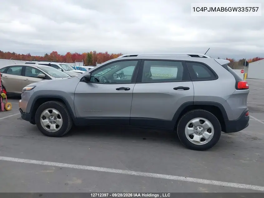 2016 JEEP CHEROKEE VIN 1C4PJMAB6GW335757 — фото 15