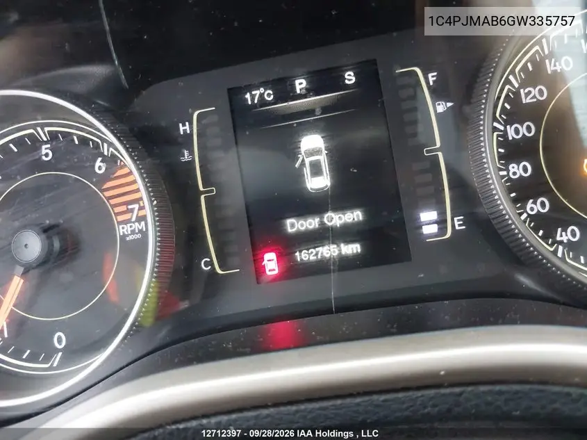 2016 JEEP CHEROKEE VIN 1C4PJMAB6GW335757 — фото 16