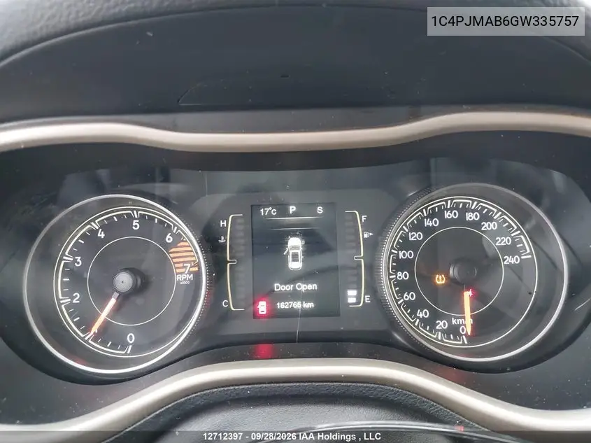 2016 JEEP CHEROKEE VIN 1C4PJMAB6GW335757 — фото 7
