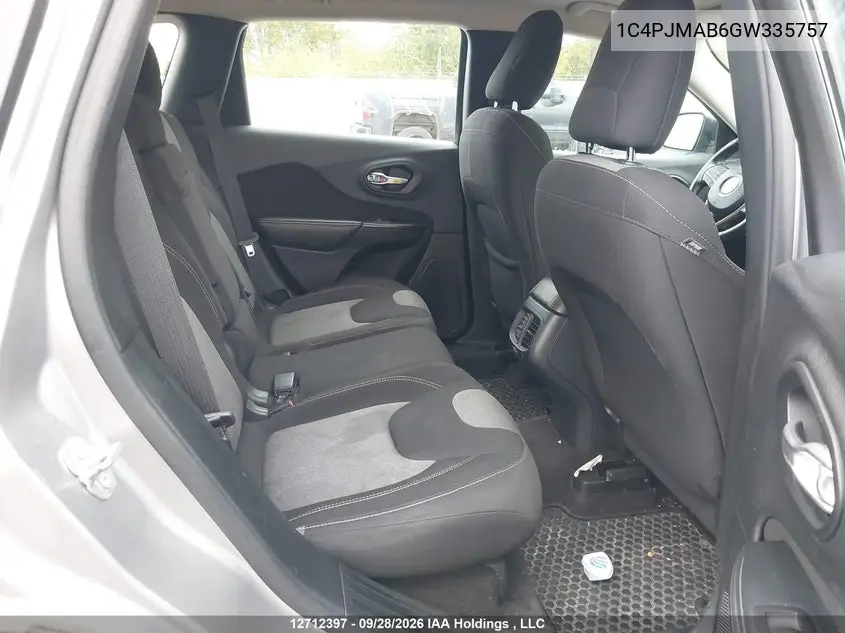 2016 JEEP CHEROKEE VIN 1C4PJMAB6GW335757 — фото 8