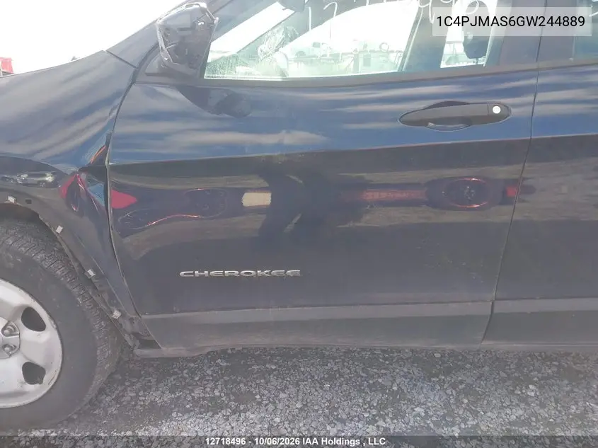 2016 JEEP CHEROKEE VIN 1C4PJMAS6GW244889 — фото 12