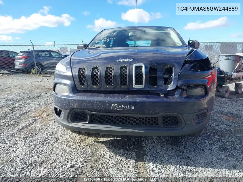 2016 JEEP CHEROKEE VIN 1C4PJMAS6GW244889 — фото 13