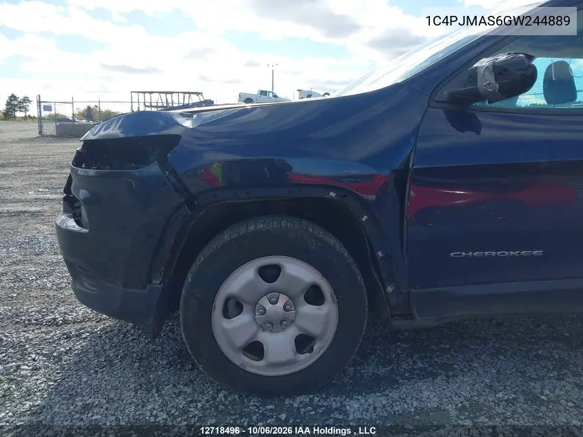 2016 JEEP CHEROKEE VIN 1C4PJMAS6GW244889 — фото 20