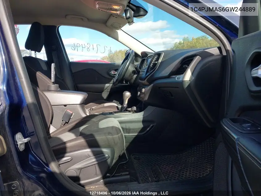 2016 JEEP CHEROKEE VIN 1C4PJMAS6GW244889 — фото 5