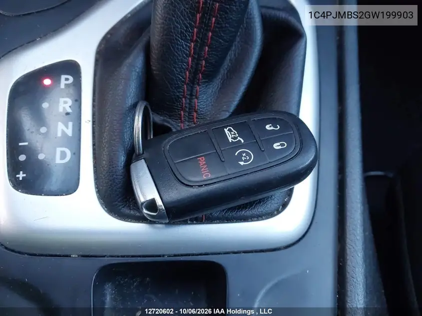 2016 JEEP CHEROKEE VIN 1C4PJMBS2GW199903 — фото 11