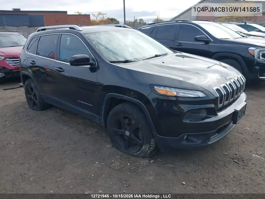 JEEP CHEROKEE 2016, VIN 1C4PJMCB1GW141585