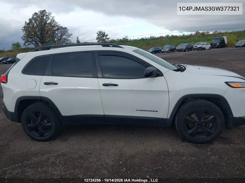 2016 JEEP CHEROKEE VIN 1C4PJMAS3GW377321 — фото 13