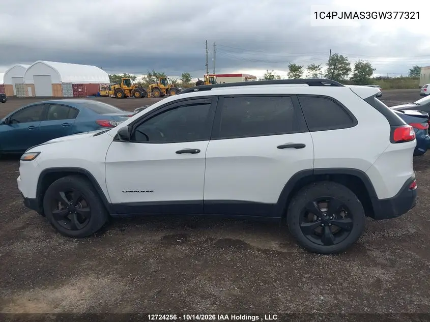 2016 JEEP CHEROKEE VIN 1C4PJMAS3GW377321 — фото 14