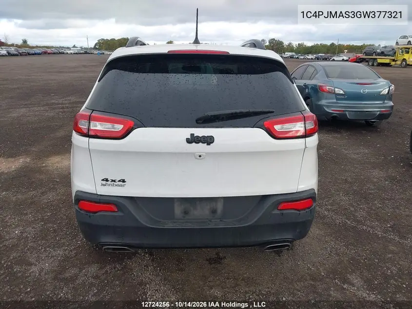 2016 JEEP CHEROKEE VIN 1C4PJMAS3GW377321 — фото 16
