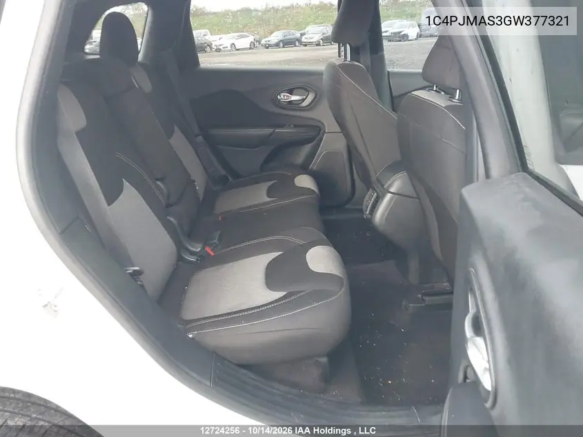 2016 JEEP CHEROKEE VIN 1C4PJMAS3GW377321 — фото 8