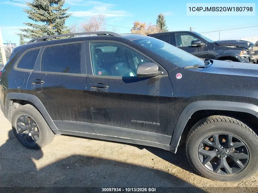 2016 JEEP CHEROKEE VIN 1C4PJMBS2GW180798 — фото 13